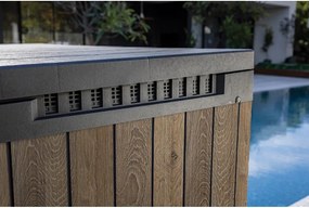 Sötétbarna műanyag kerti tárolódoboz Deco – Keter