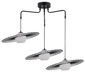 Csillár zsinóron SOL 3xE27/60W/230V fekete