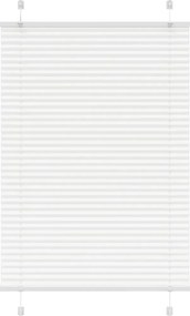 vidaXL pliszírozott redőny Fehér 90x100 cm szövetszélesség 89,4 cm