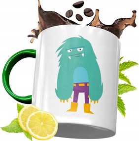 Zöld Bögre Gyerekeknek Gyereknapra Ajándék, fényképes nyomattal