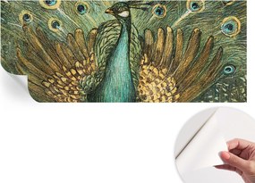 Öntapadós fali fotótapéta Hálószobába Fenséges páva 250x104 cm