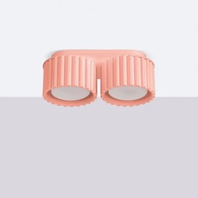 Sollux SL.1828 - AURA spotlámpa 2xGX53/10W/230V rózsaszín