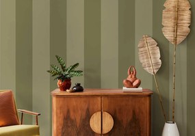 Holden Decor Wanderlust Cordelia Stripe zöld csíkos vlies tapéta – 92101