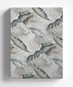 Vászonkép 60x80 db Levelek finom kék #C022
