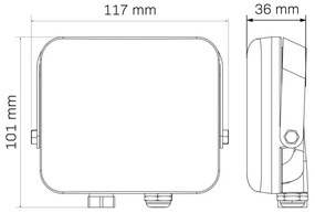 Polux FLOODLIGHT 327420 Halogén reflektor 1x20W/LED 4000K 85lm IP65