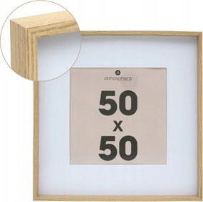 Nagy képkeret 50x50 cm Barna fali minimalista dekoratív