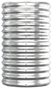 ezüstszínű horganyzott acél kerti magaságyás 152x40x68 cm