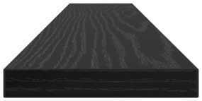 Könyvespolc Rács - 4 Fekete Tölgy Színben, 60x10x1.5 cm - Mérnöki Fából Készült