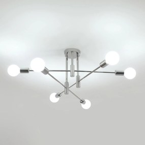 Függő Mennyezeti Lámpa Csillár Ezüst E27 Loft Modern Étkezőbe