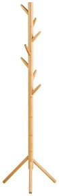 Natúr színű bambusz fogas ø 50x163 cm Wanaka – House Nordic