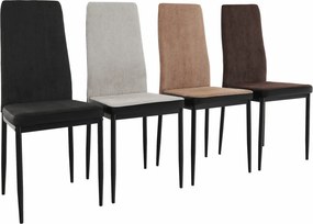 Étkező szék, sotétszürke/fekete, ENRA