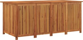 Tömör Akácfa Kerti Tárolóláda 200 X 80 X 75 Cm