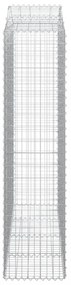 4 db íves horganyzott vas gabion kosár 200x50x200/220 cm