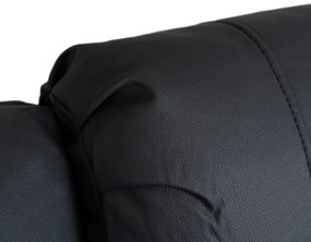 Elektromosan Vezérelhető Masszázsfunkciós Relaxfotel Fekete Színben. JASPER