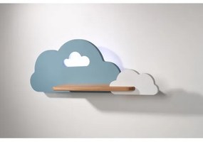 LED gyerekszoba fali lámpa CLOUD polccal LED/5W/230V kék-fehér