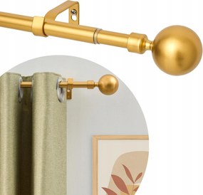 Arany Színű, Egysoros, Összecsukható, Moduláris Karnis Hálószobába, Nappaliba, 76-310 cm, Acél