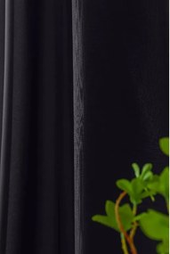 Függöny OXFORD LIGHT 140x250 cm, sötétszürke Felfüggesztés: Hullámos sínszalag