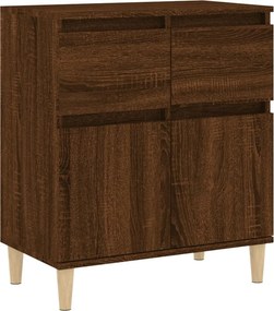 vidaXL barna tölgy színű szerelt fa tálalószekrény 60 x 35 x 70 cm