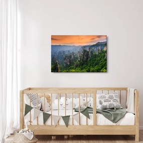 Kép - Zhangjiajie Nemzeti Erdei Park (90x60 cm)
