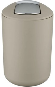 Wenko Brasil 6,5 l, taupe színű, billenő fedelesszemetes