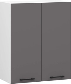 Szekrény Olíva W60 H720 Fehér Grafit Szürke Akd