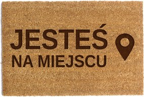 Lábtörlő Ajtó Alá 60 x 90cm "Te vagy a helyedben" Kókusz