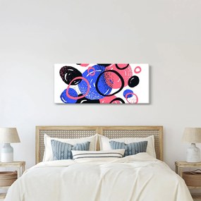 Kép - Motívum élénk színű körökkel (120x50 cm)