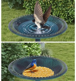 Műanyag madáritató, zöld