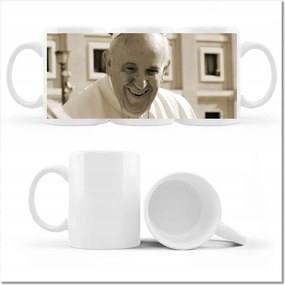 Fotó bögre Ferenc pápa portré