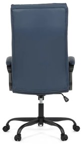 Irodai szék hintamechanikával, kék műbőr kárpittal. KA-Y346 BLUE