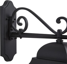 Klasszikus kültéri fali lámpa fekete IP44 - Big