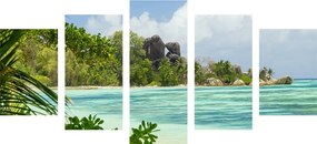 5 részes kép La Digue szigeten