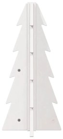fehér tömör fenyőfa karácsonyfa-dekoráció 49 cm