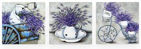 Kép szett 3 db-os 30x30 cm Lavender – Wallity