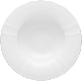 Lubiana Maria Mélytányér Tésztához, Leveshez, 27 cm, Fehér