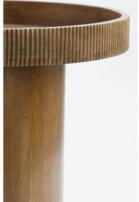 Mangófa kerek tárolóasztal ø 50 cm Kalomo – Light &amp; Living