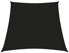 fekete trapéz alakú oxford-szövet napvitorla 3/5 x 4 m
