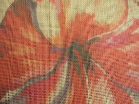 Mg Tk függöny Len X9 Sárgabarack Virágok 160cm lengyel 2,2m