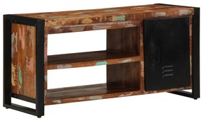Cipőpad Többszínű 100x40x50 cm Tömör újrahasznosított fa
