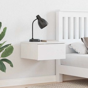 Éjjeli asztal 2 pcs Fehér 37 x 35 x 18.5 cm Tömör fenyőfa