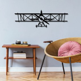 Airplane fém fali dekoráció, 70×23 cm
