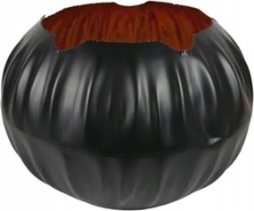 Fém Kaspó Fedél Tök Fekete-arany 30 CM