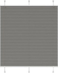 vidaXL pliszírozott redőny antracit 120x150 cm szövetszélesség 119,4cm
