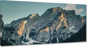 Festmények 115x55 Fa házikó a hegyekben