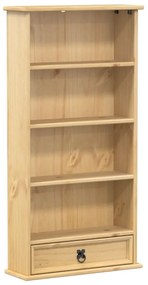 Corona tömör fenyőfa CD-szekrény 52 x 17,5 x 103 cm