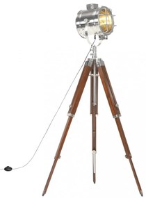 háromlábú tömör mangófa állólámpa 165 cm