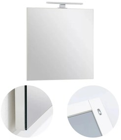 Viva AURA FIONA fürdőszoba tükör - LED 4,5 w-os 30cm-es világítással - ÁLLÓ - 60 x 80 cm