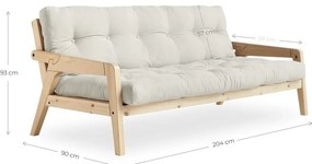Zöld kinyitható kanapé 204 cm Grab - Karup Design
