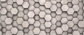 Kép - Hatszögek beton kivitelben (120x50 cm)
