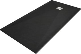 Mexen Stone+ kompozit téglalap alakú zuhanytálca 200 x 90 cm, fekete - 44709020